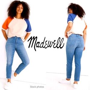 MADEWELL Stovepipe Ankle Jeans MC539 in Ditmas Wash (26)